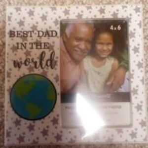 Best dad in the world picture frame